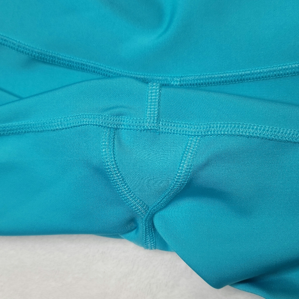 ALO Yoga High Waist Airlift Legging Full Length Sz XS Bright Aqua Blue W5766R - Picture 8 of 16